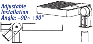 DC LED Shoebox A Bracket