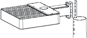 DC LED Shoebox C bracket