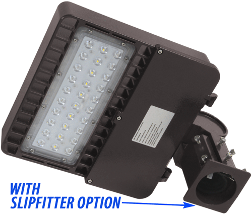 24v DC LED Shoebox low voltage pole mount